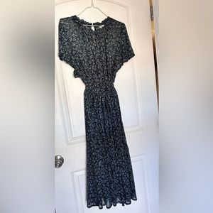 Ava & Viv Blue flower print Maxy dress size 1X